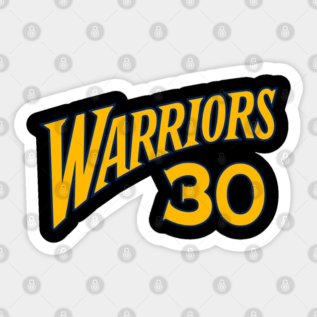 Warriors 30 Logo Sticker by Vcormier